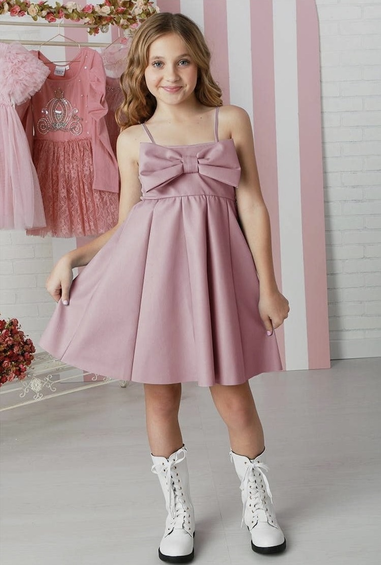 Hannah Banana embroidered mixed media dress
